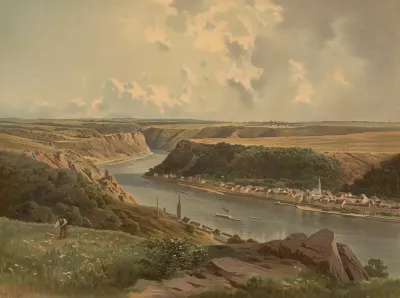 The Rhine Near St Goar