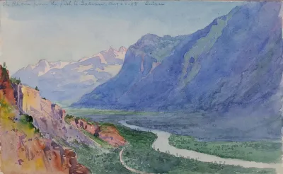 The Rhone From The Path To Salvari Switzerland