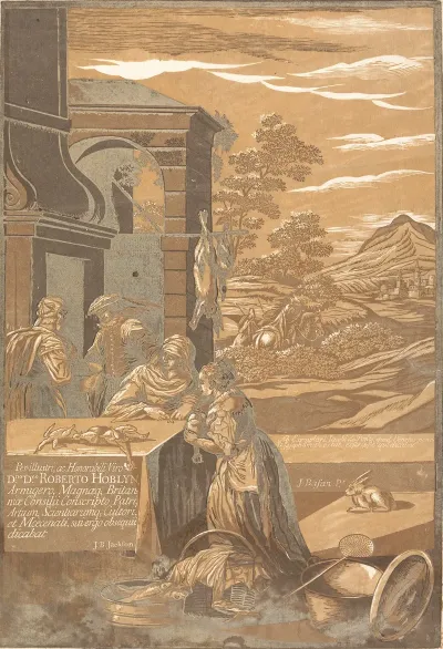 The Rich Man And Lazarus After Jacopo Bassano