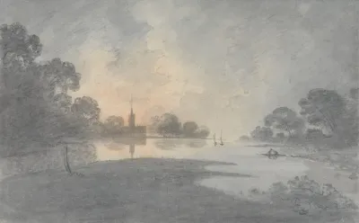 The River At Dusk Oxford