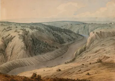 The River Avon Near Bristol Somerset From Saint Vincent Rock