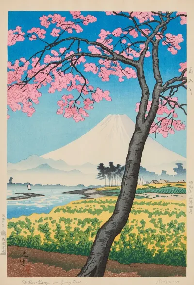 The River Banyu In Spring Time