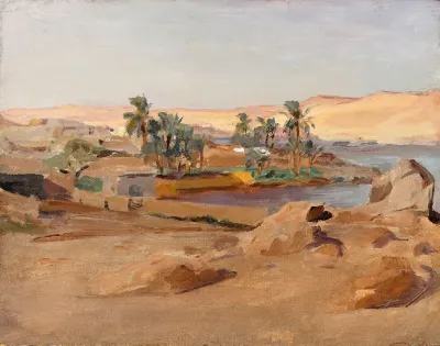 The River Nile Near Aswan From The Journey To Egypt