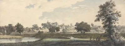 The River Stour St Mildreds Church And The Castle Of Canterbury