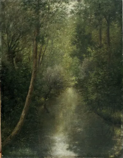 The River Zwalm In Munkzwalm