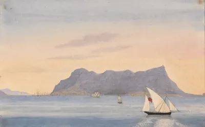 The Rock Of Gibraltar From Algeciras Spain