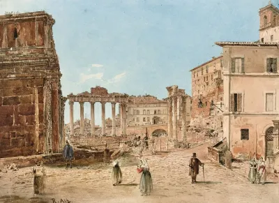 The Roman Forum In Rom