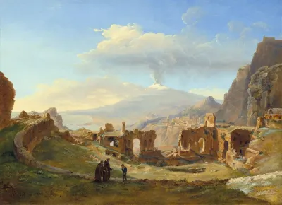 The Roman Theater At Taormina