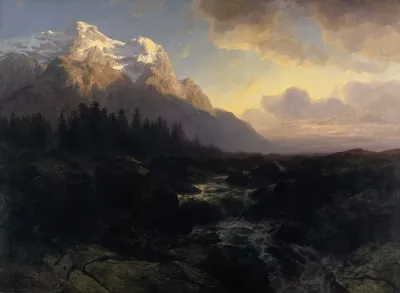 The Rosenlaui Valley With The Wetterhorn