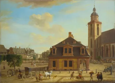 The Rossmarkt In Frankfurt