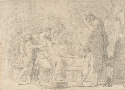 The Royal Family Of Troy Mourning The Death Of Hector