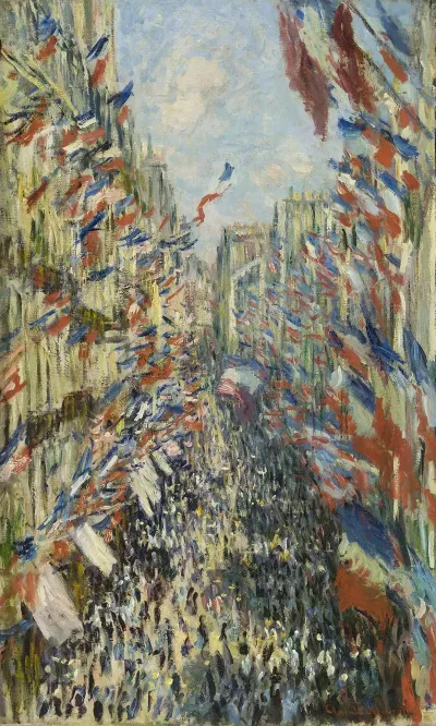The Rue Montorgueil In Paris Celebration Of June 30 1878