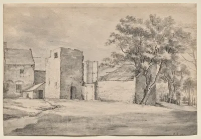The Ruin Of Huis T Sant At Katwijk Aan Zee