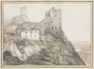 The Ruin Of Liebenstein Castle Near Bornhofen Am Rhein Seen From The North West