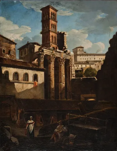 The Ruined Temple Of Mars Ultor Rome