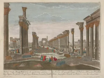 The Ruins Of The Great Temple At Palmira From The West