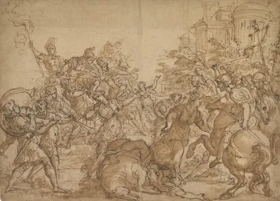 The Sabine Women Pleading For Peace