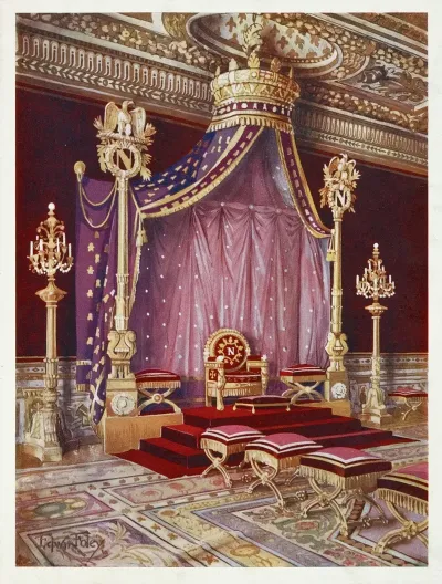The Salle Du Trone In The Palace Of Fontainebleau