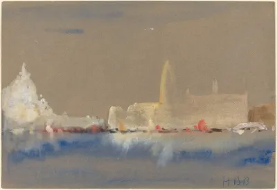 The Salute And The Palazzo Ducale From The Bacino Di San Marco