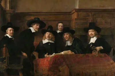 The Sampling Officials Of The Amsterdam Drapers Guild Known As The Syndics