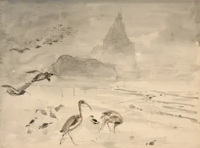 The Sands Of Tombelaine And Mont Saint Michel