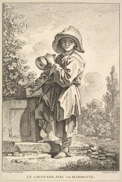 The Savoyard With His Box After Francois Boucher