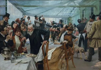 The Scandinavian Artists Lunch At Cafe Ledoyen Paris Varnishing Day 1886 2