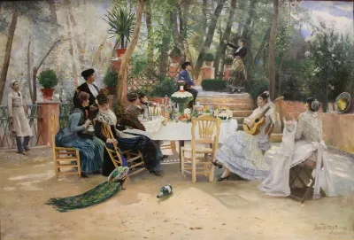 The Scandinavian Artists Lunch At Cafe Ledoyen Paris Varnishing Day 1886