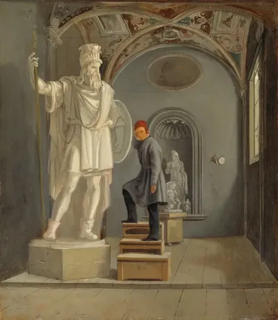 The Sculptor Fogelbergs Studio In Rome