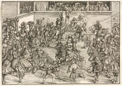 The Second Tournament With The Tapestry Of Sampson And The Lion