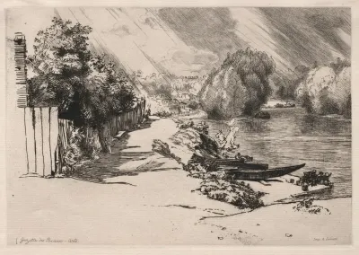 The Seine At Bas Meudon With The Seguin And Mottiaux Islands