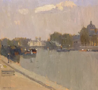 The Seine At Paris Linstitute