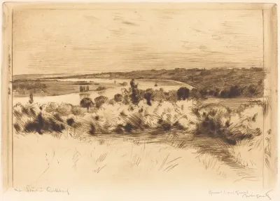 The Seine At Quilleboeuf La Seine A Quilleboeuf