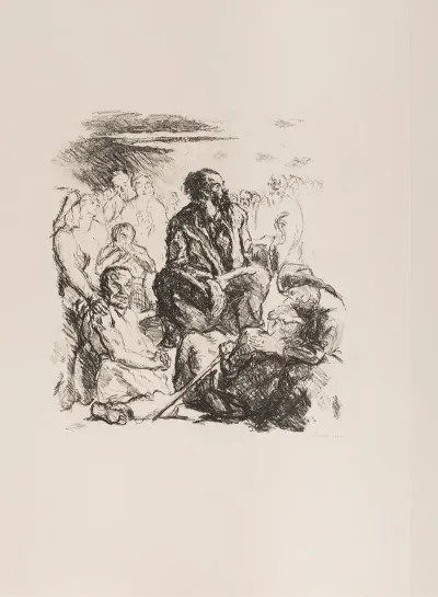 The Sermon On The Mount Plate 4 From The Portfolio Six Lithographs To The New Testament