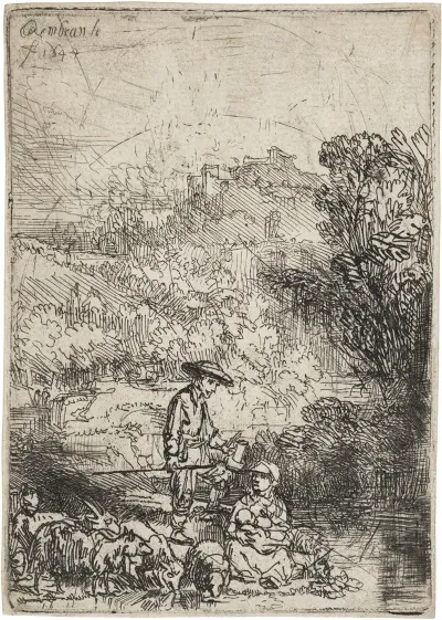 The Shepherd And His Family Het Hardertje