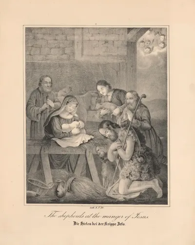 The Shepherds At The Manger Of Jesus