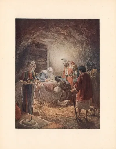 The Shepherds Find Mary And Joseph And The Babe Lying In A Manger