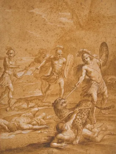 The Shipwrecked Alphone Rescues Lisamante From A Panther