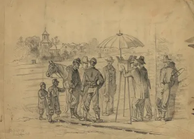 The Showman In Camp A Scene In The Streets Of Culpepper