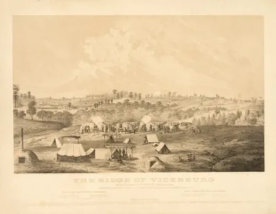 The Siege Of Vicksburg Major General U S Grant Commanding Representing The Position Of Gen A P Hoveys Division