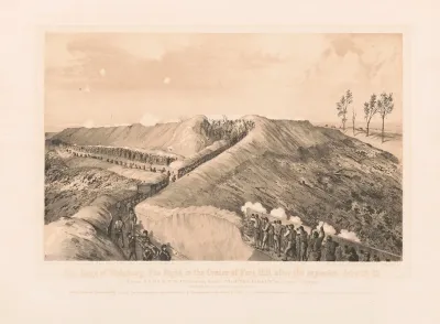 The Siege Of Vicksburg The Fight In The Crater Of Fort Hill After The Explosion June 25 63