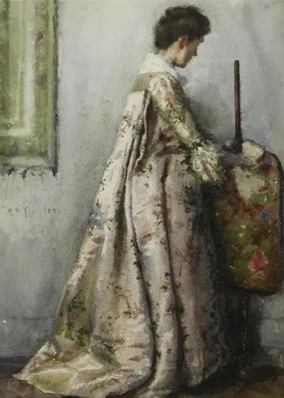 The Silk Gown Portrait Of Maria Tuke Sainsbury
