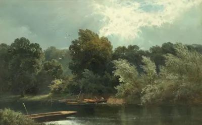 The Silvery Thames At Ditton