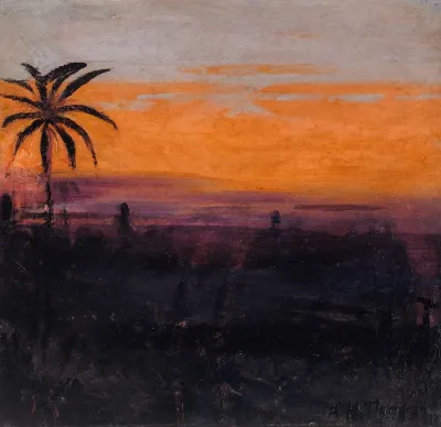 The Sky Simulated By Red Flamingoes Study For Book Concealing Coloration In The Animal Kingdom