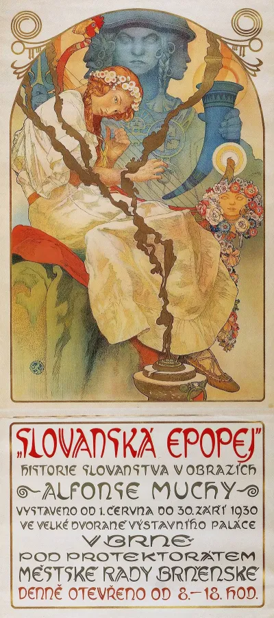 The Slav Epic 1930 Exhibition Poster