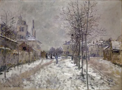 The Snow Covered Boulevard De Pontoise In Argenteuil
