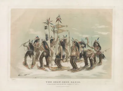 The Snow Shoe Dance To Thank The Great Spirit For The First Appearance Of Snow