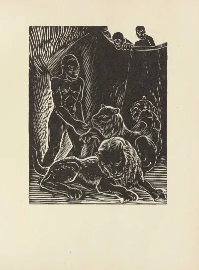 The Soldiers Carry Daniel From The Court Out To The Place They Keep The Lions