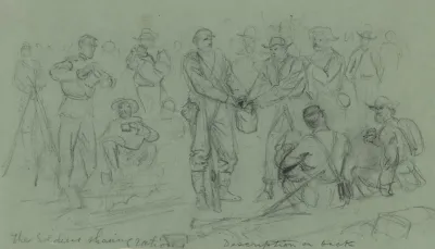 The Soldiers Sharing Rations