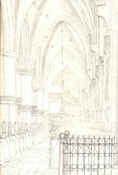 The Southern Aisle Of St Canutes Church In Odense